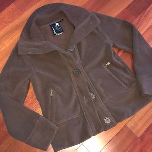 Brown fleece jacket
